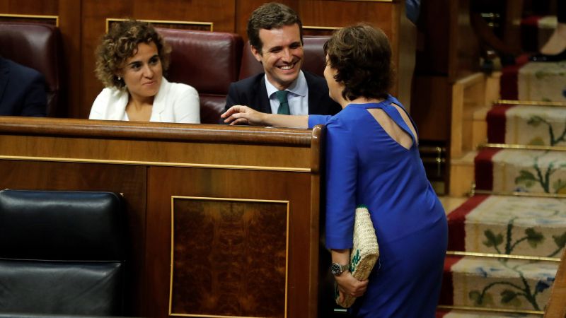 Pablo Casado, Soraya Sáenz de Santamaría y Dolors Monserrat