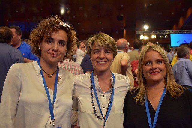 Yolanda Bel, junto a Montserrat Domínguez y Marimar Blanco