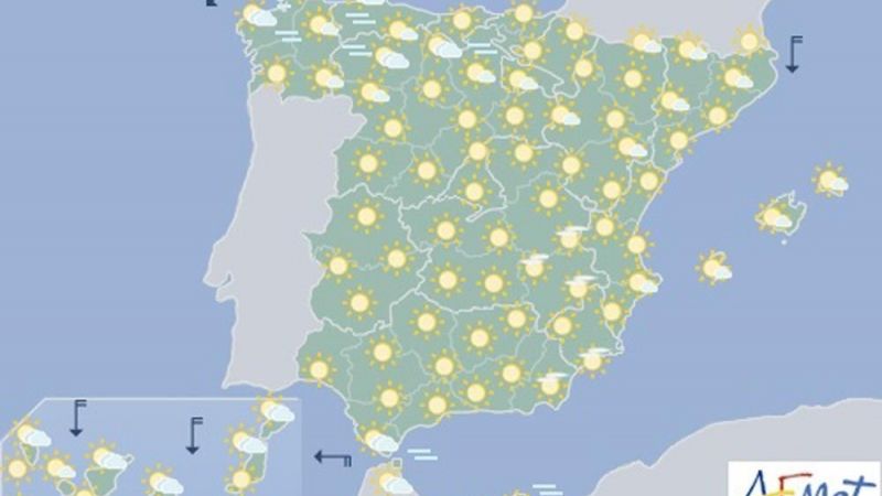 Previsión meteorológica para mañana, 5 de agosto