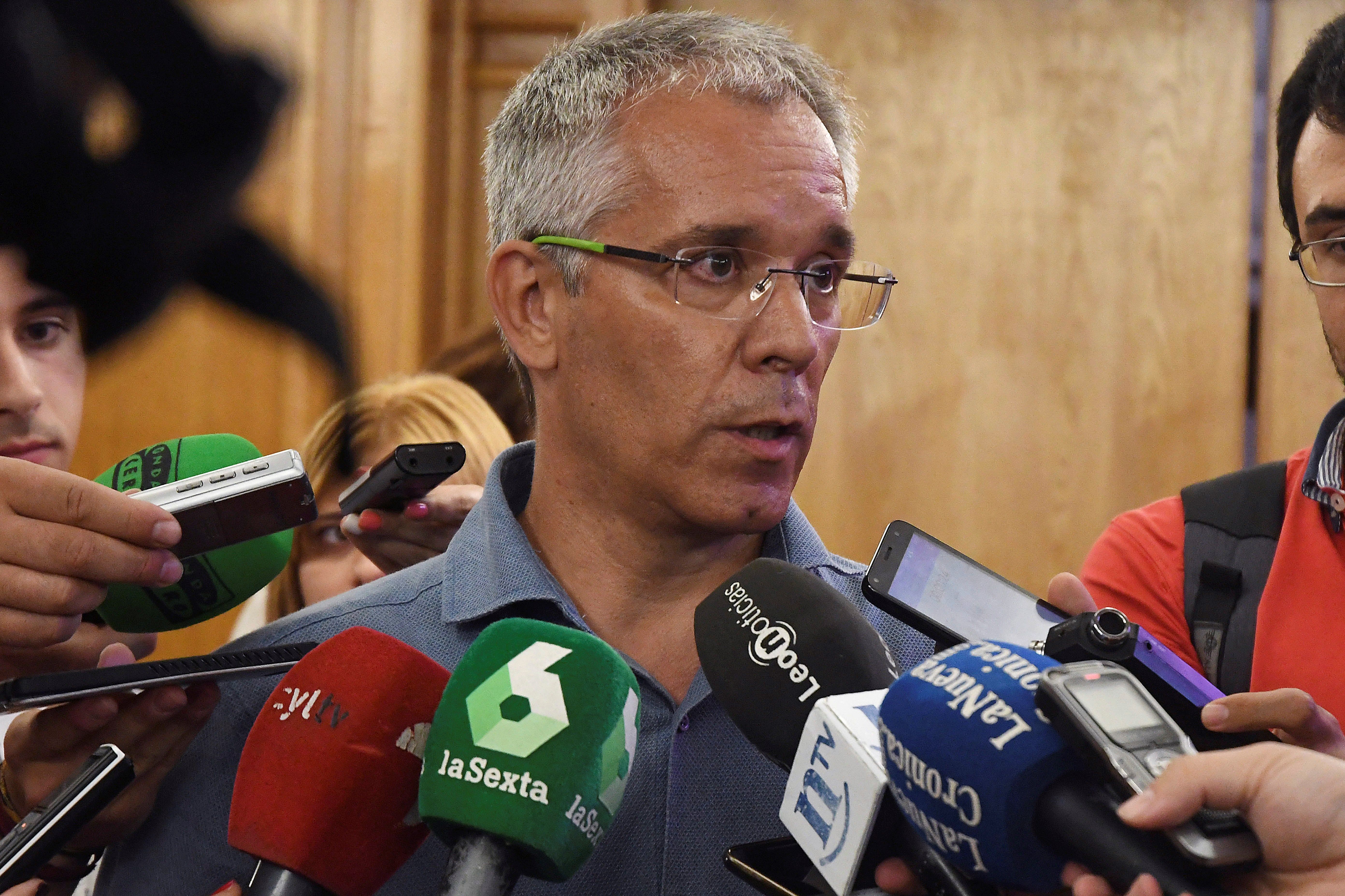 El concejal del Ayuntamiento de León, José María López Benito, investigado en el caso Enredadera por el que dimitió de sus cargos al frente de Infraestructuras y Deportes. EFE