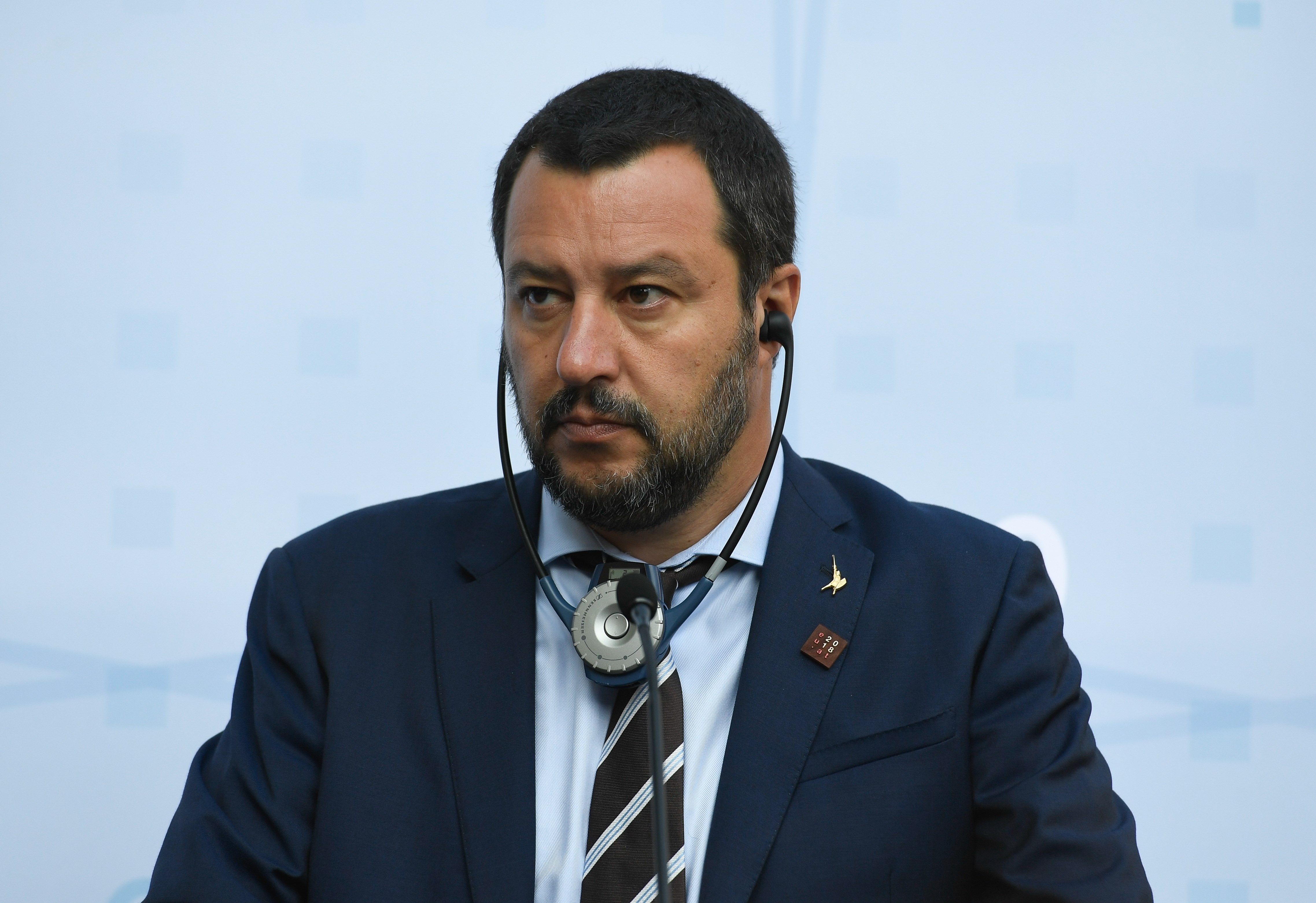 El ministro del Interior de Italia, Matteo Salvini