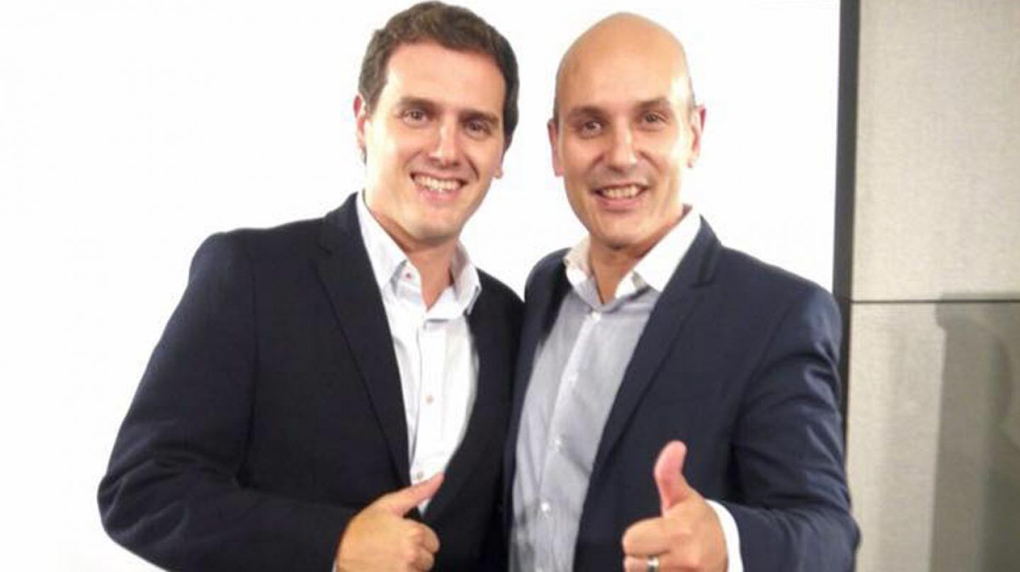 Sadat Maraña junto al presidente de Ciudadanos, Albert Rivera. Fuente: Ciudadanos