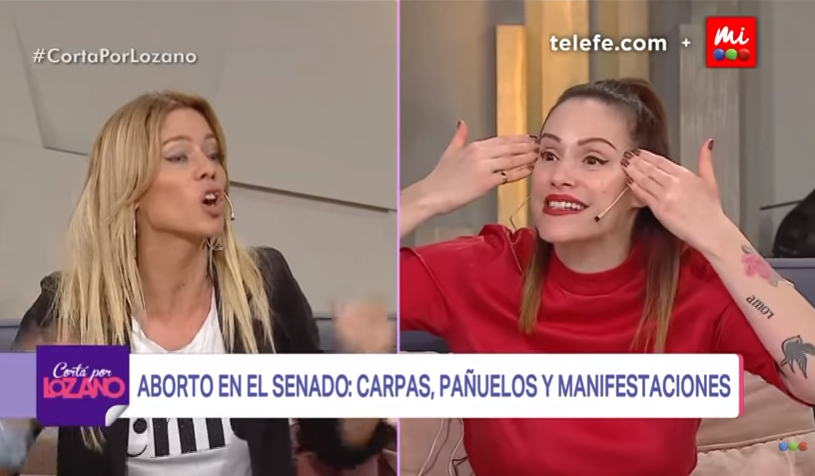 Un momento del programa argentino 'Corta por Lozano'