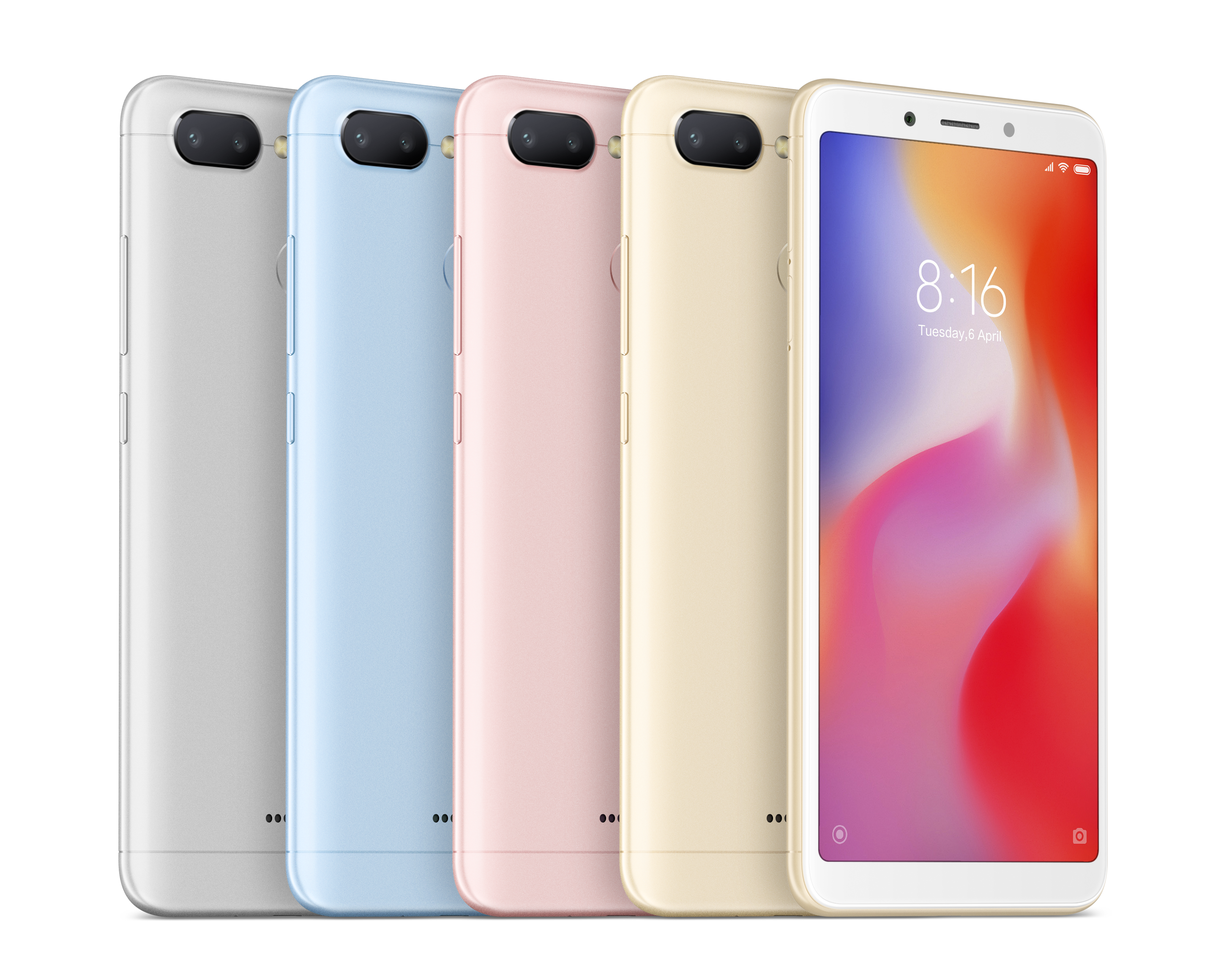 Ambos teléfonos móviles de Xiaomi, en la imagen el Redmi 6, están ya disponibles en España.