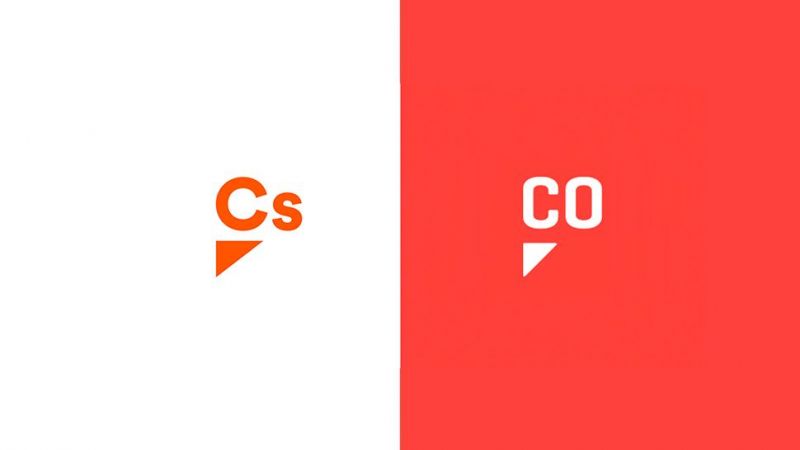 El logo de Ciudadanos junto con el de la agencia Comuniza El logo de Ciudadanos junto con el de la agencia Comuniza