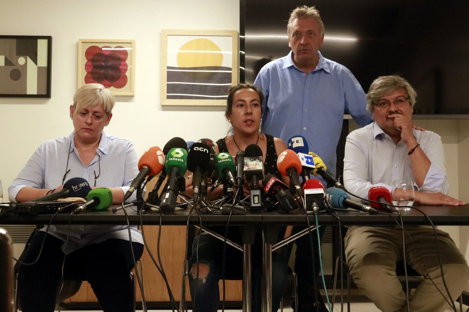 Rueda de prensa de tres víctimas de los atentados de Barcelona - ACN
