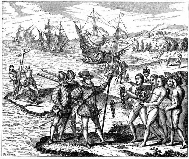 Los libros propagandísticos también se usaron contra España, por ejemplo, esta ilustración de Théodore De Bry 