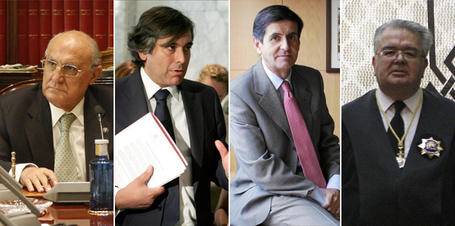 Los cuatro paladines del PP en el Constitucional: quién es quién entre los que han rechazado la petición de Garzón contra Pérez de los Cobos