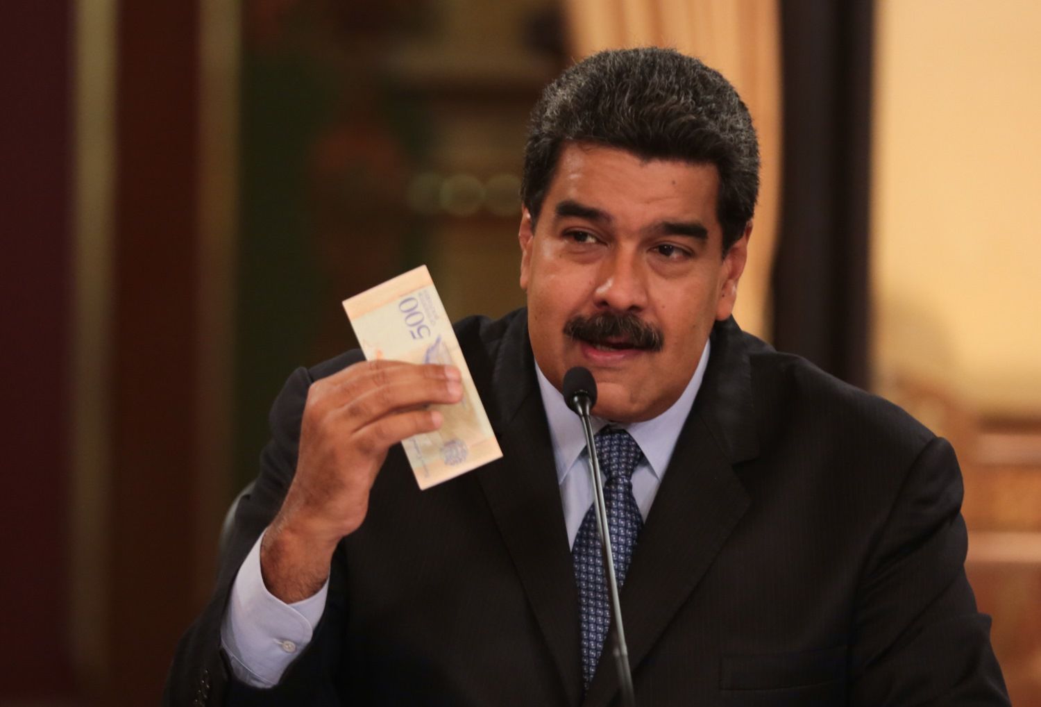El  presidente de Venezuela, Nicolás Maduro, durante una intervención - EFE