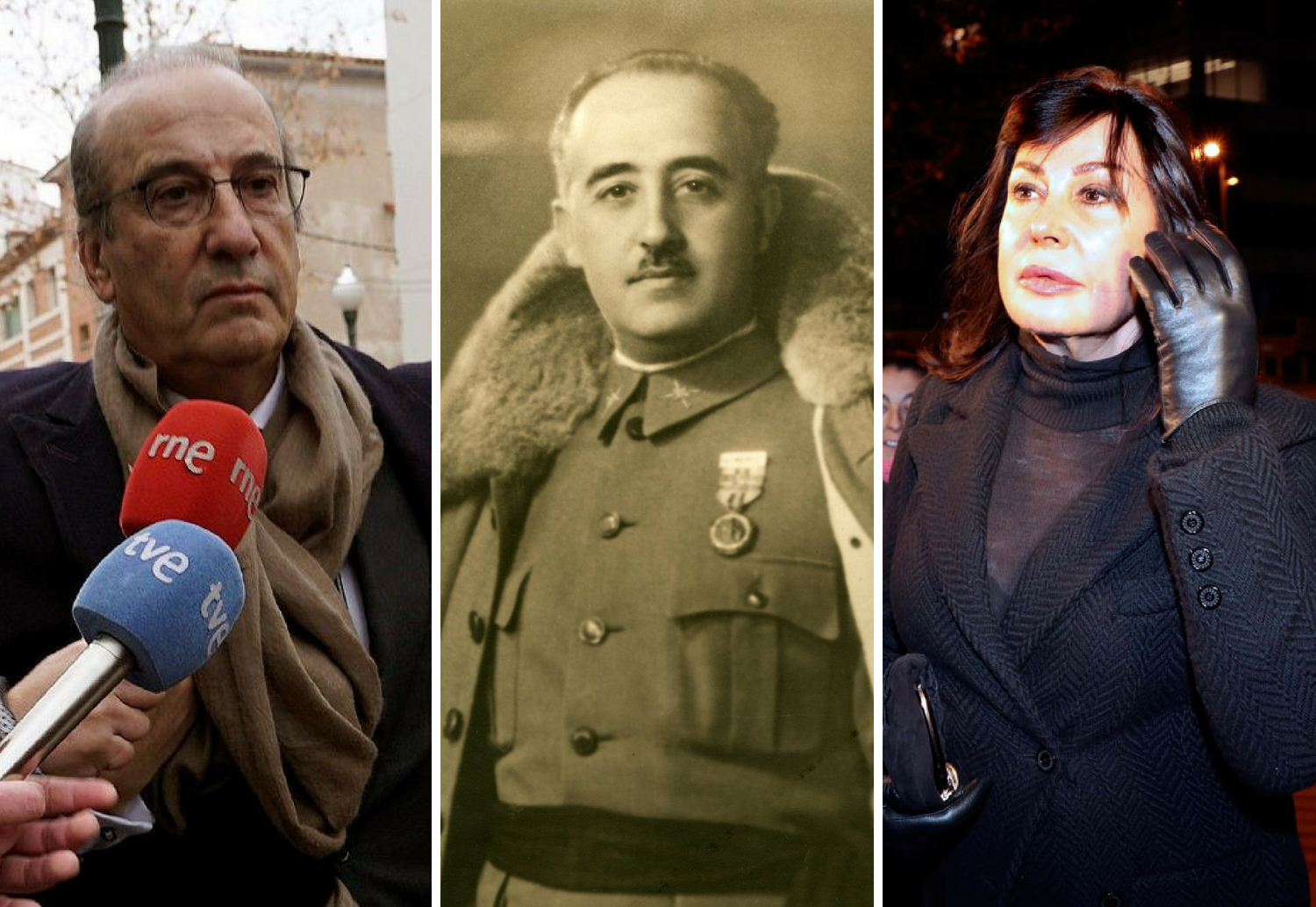 Francis Franco, el dictador Francisco Franco y Carmen Martínez Bordiú