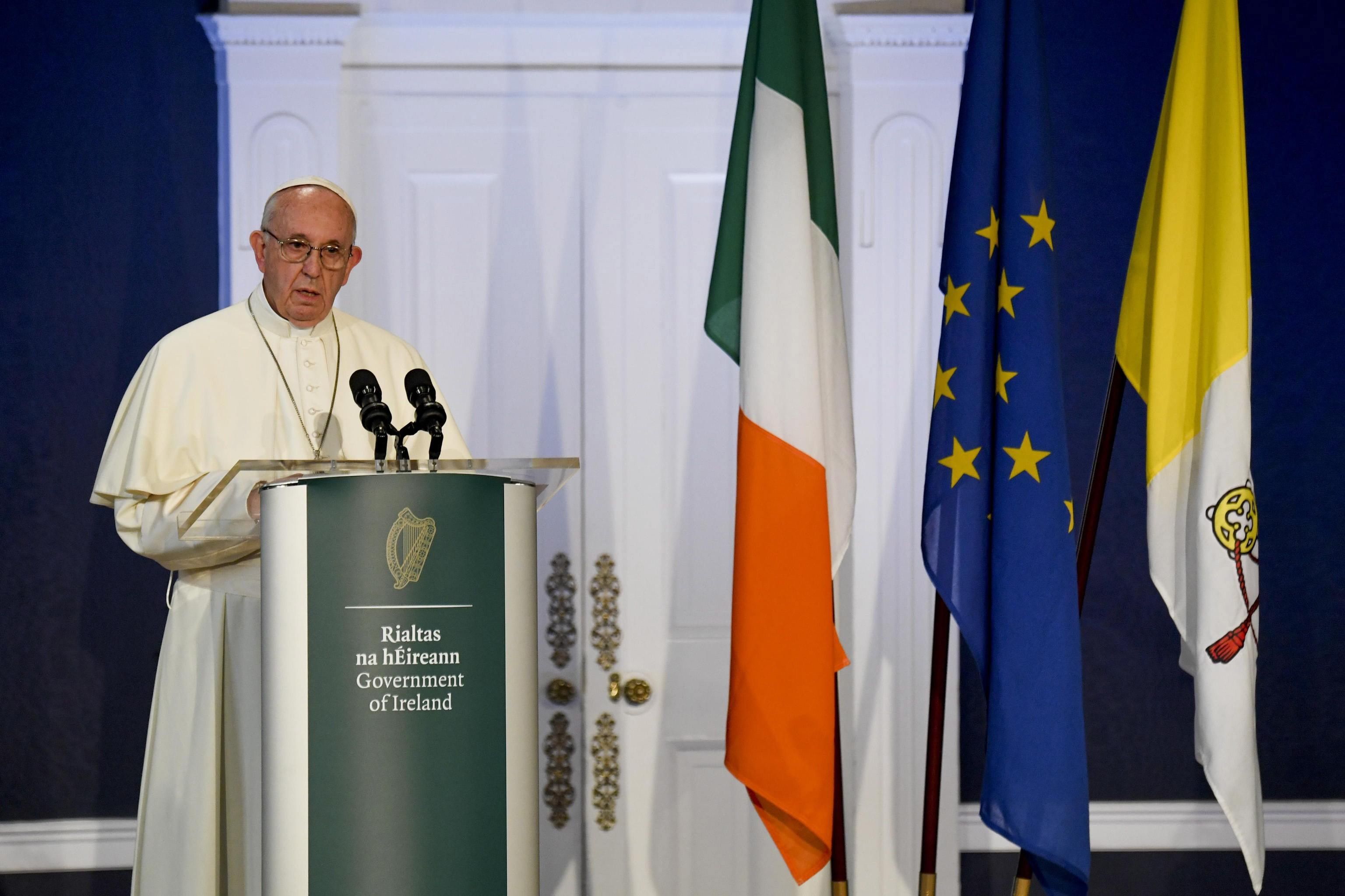 El Papa Francisco durante su visita a Irlanda para asistir al Encuentro Mundial de las Familias (WMOF) 2018. EFE
