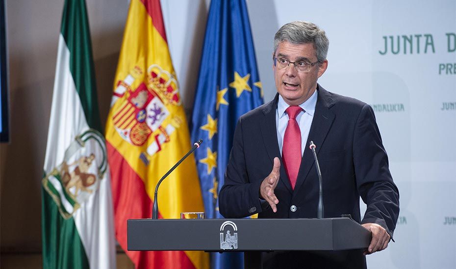 Juan Carlos Blanco, portavoz del Gobierno andaluz.