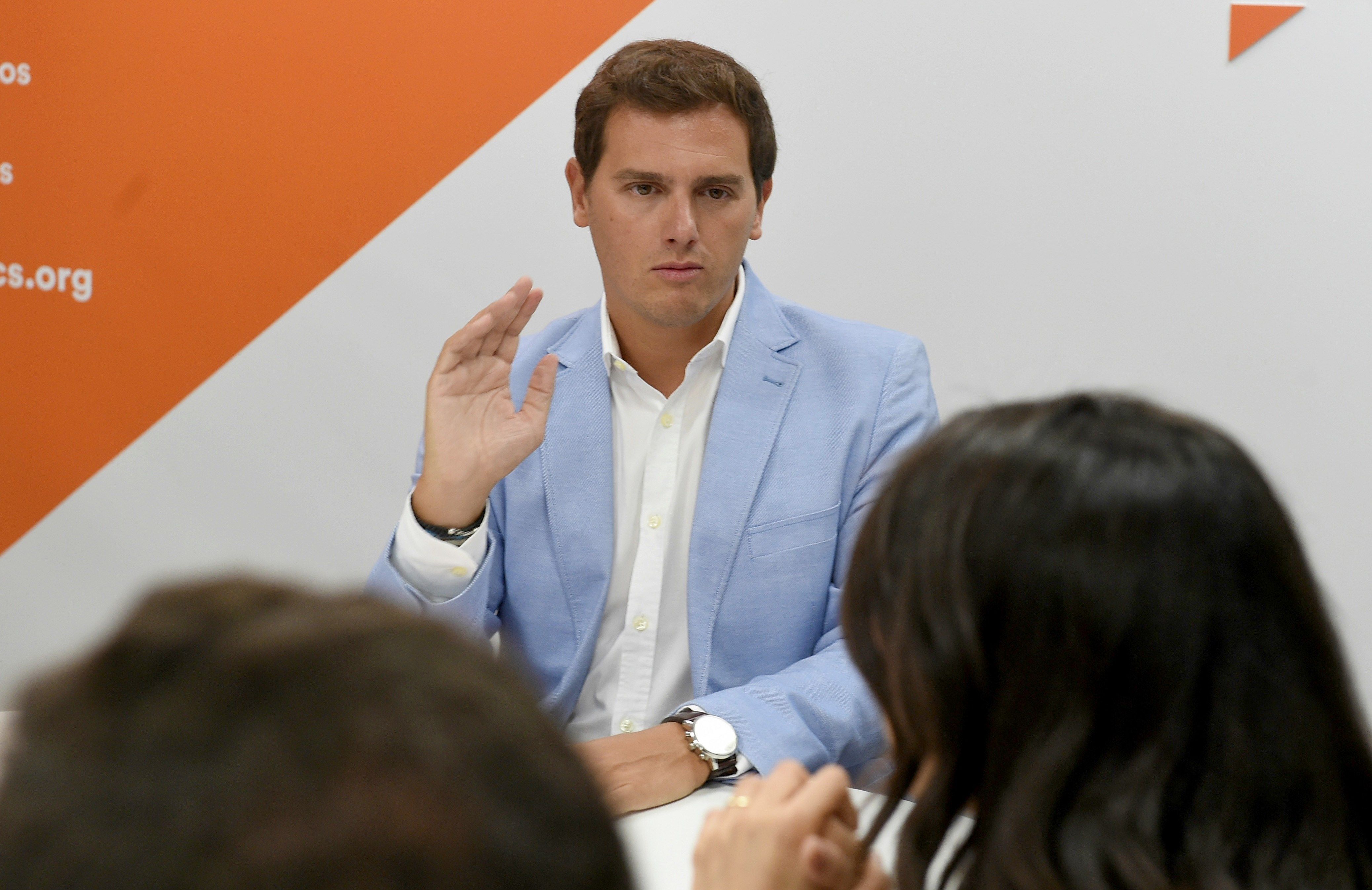 El presidente de Ciudadanos, Albert Rivera, durante la reunión del Comité Permanente de su partido. EFE