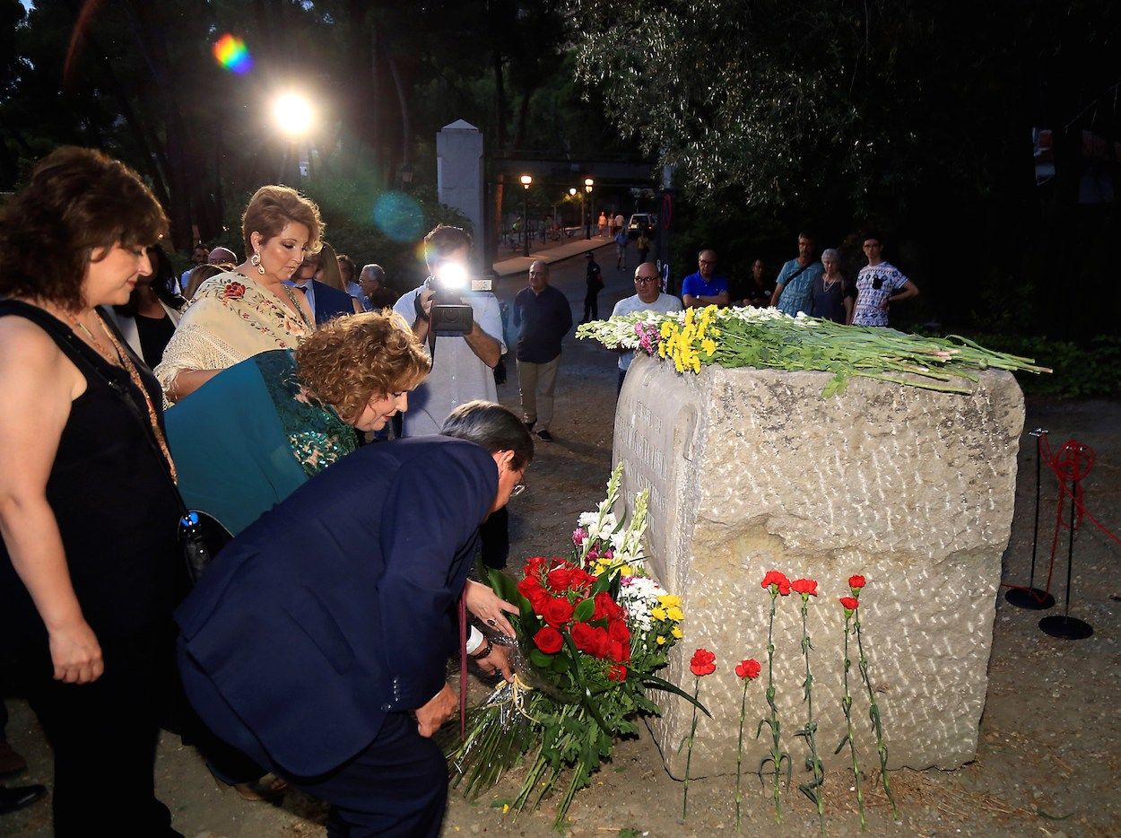 Homenaje a Federico García Lorca, en Alfacar. 