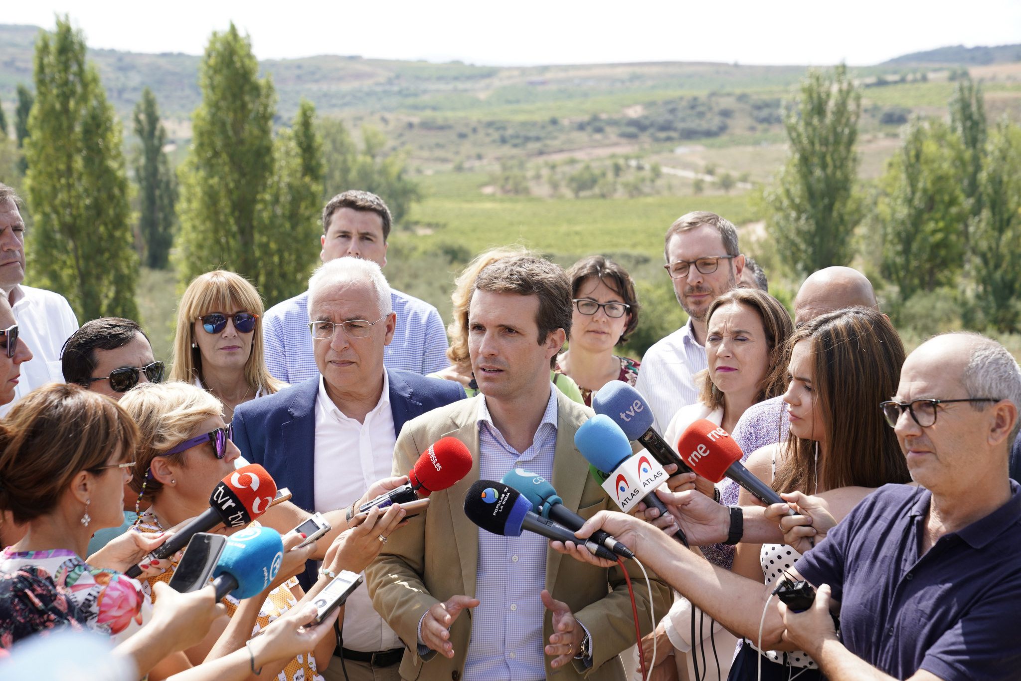 Pablo Casado durante su visita a Logroño - Flickr PP