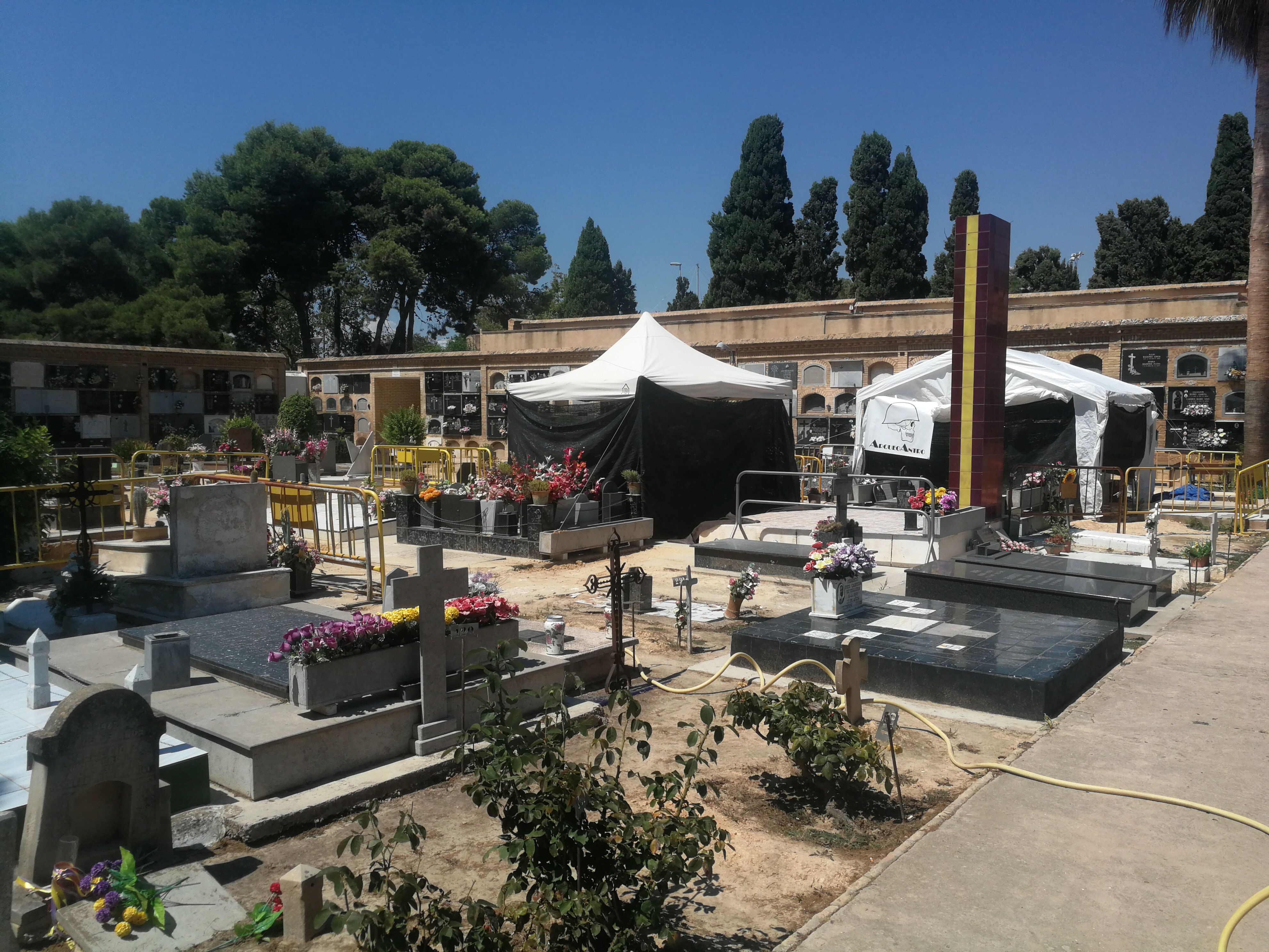 El cementerio donde están los cuerpos de los asesinados. Fuente: Elplural.com