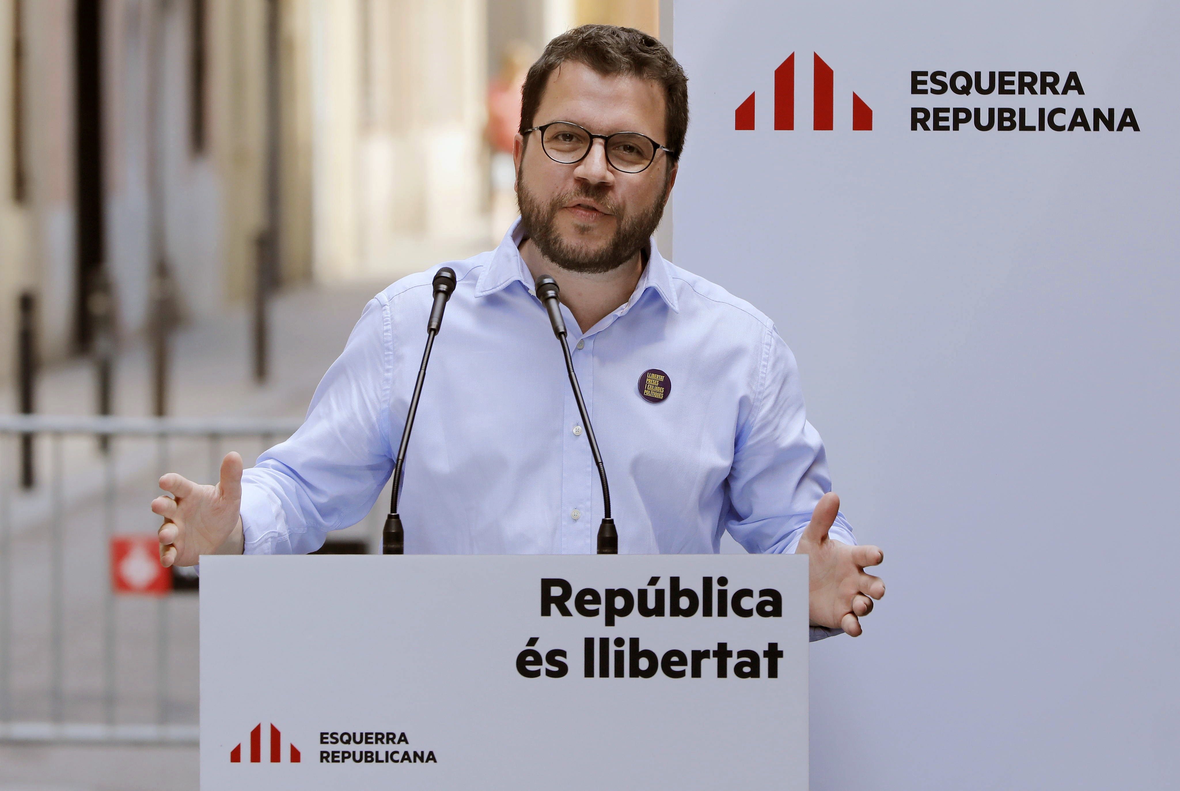 El vicepresidente de la Generalitat de Cataluña y adjunto a la presidencia de ERC, Pere Aragonés. EFE/Archivo