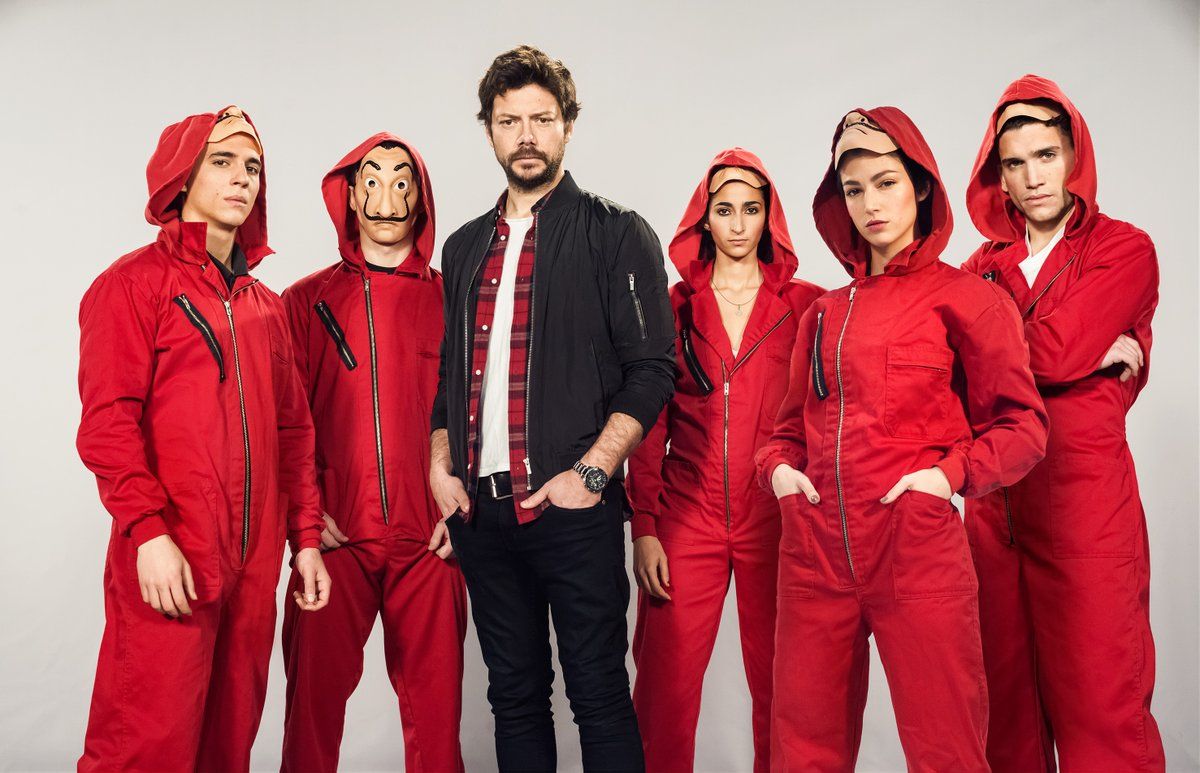 Personajes de La Casa de Papel - Fuente: Twitter oficial @lacasadepapel