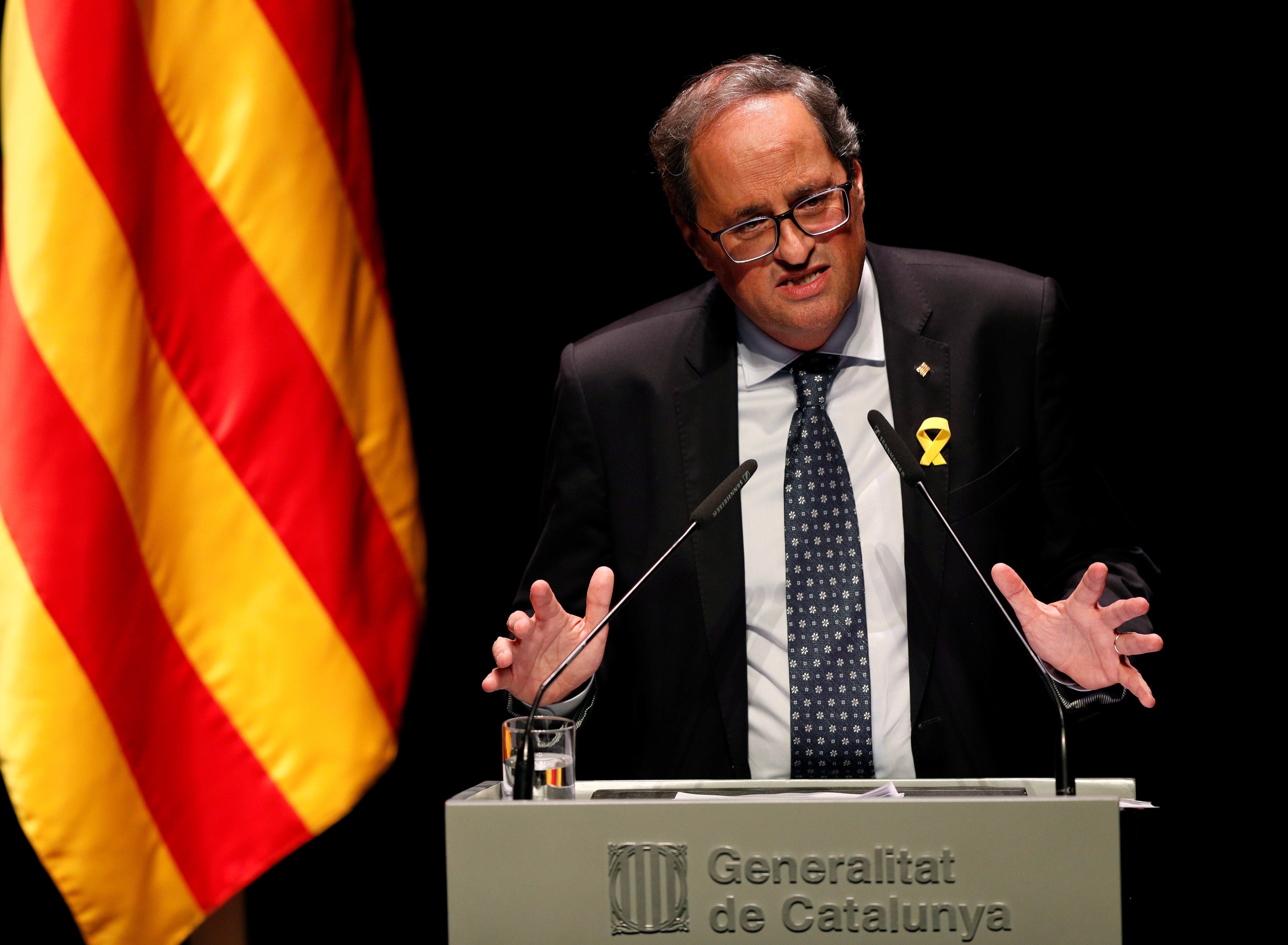 El presidente de la Generalitat, Quim Torra, en una imagen de archivo. 