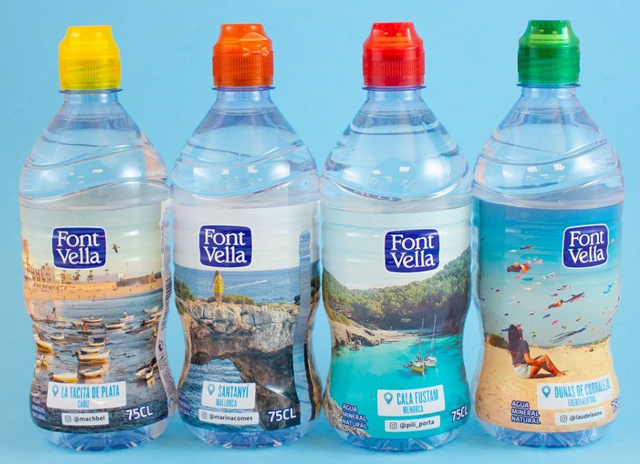 Botellas de agua de Font Vella