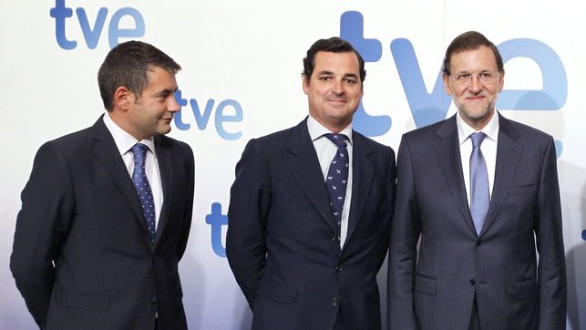 Rajoy con Somoano y Echenique