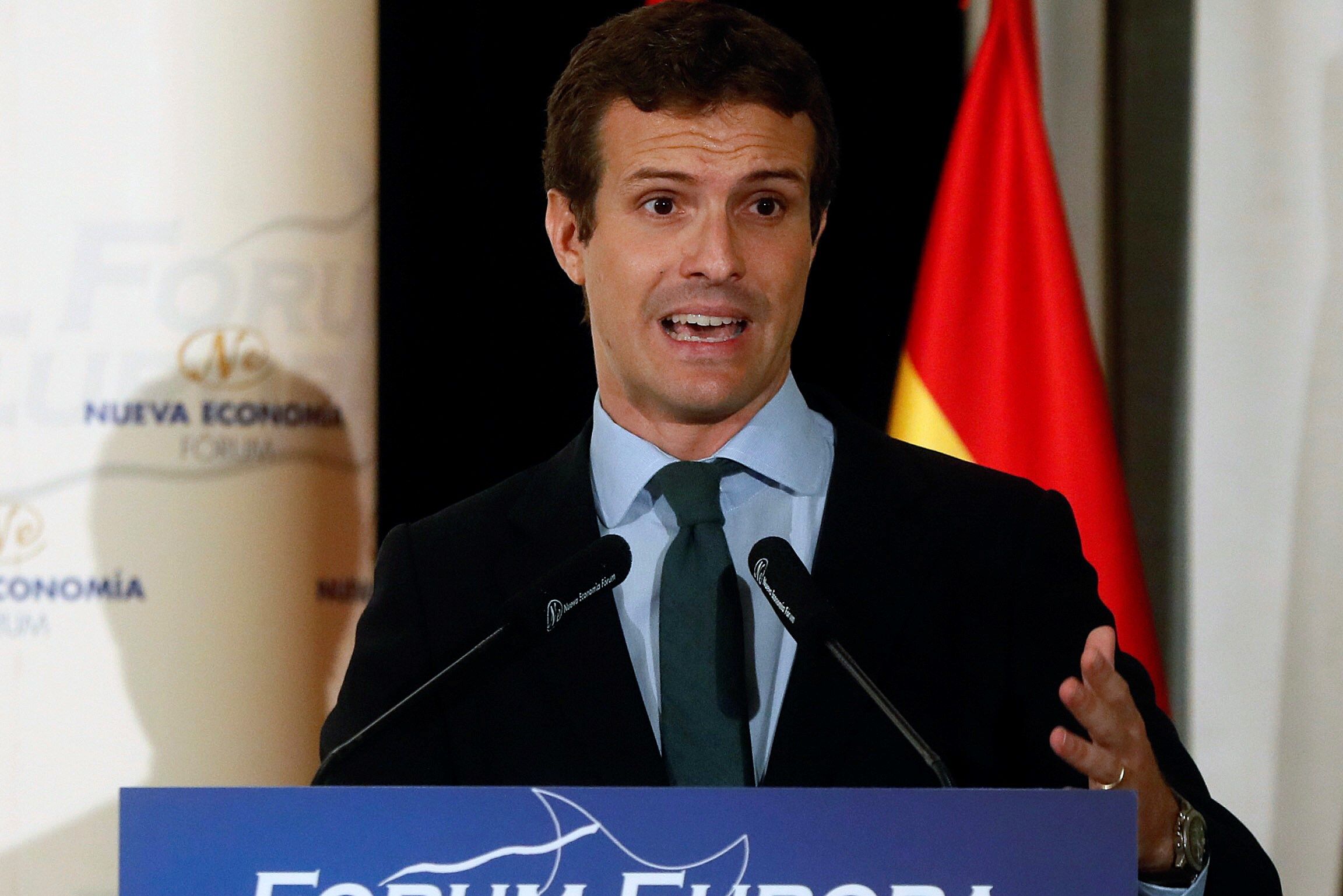 El presidente del Partido Popular, Pablo Casado la semana pasada. EFE