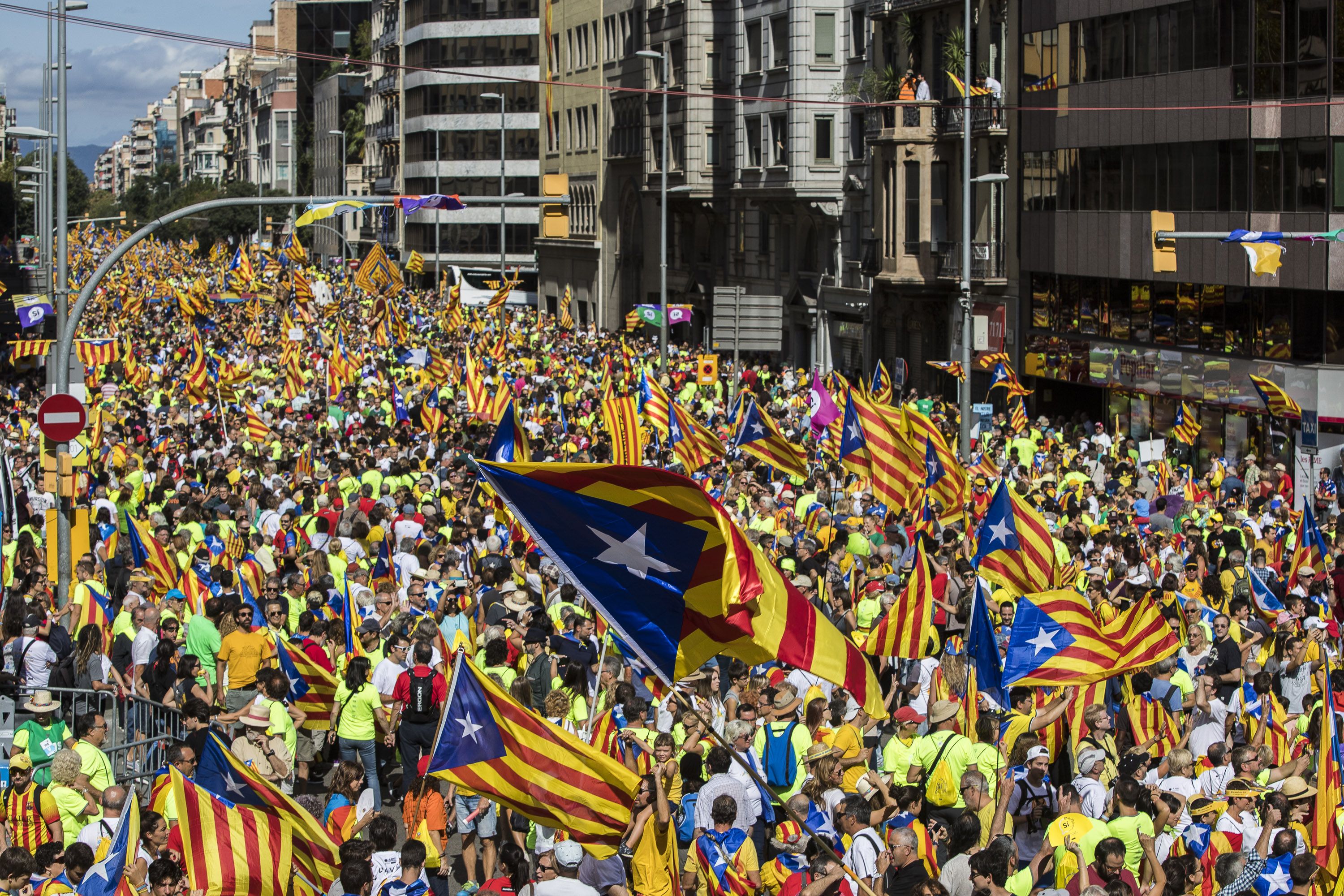 Imagen de archivo de la Diada independentista de 2017. EP