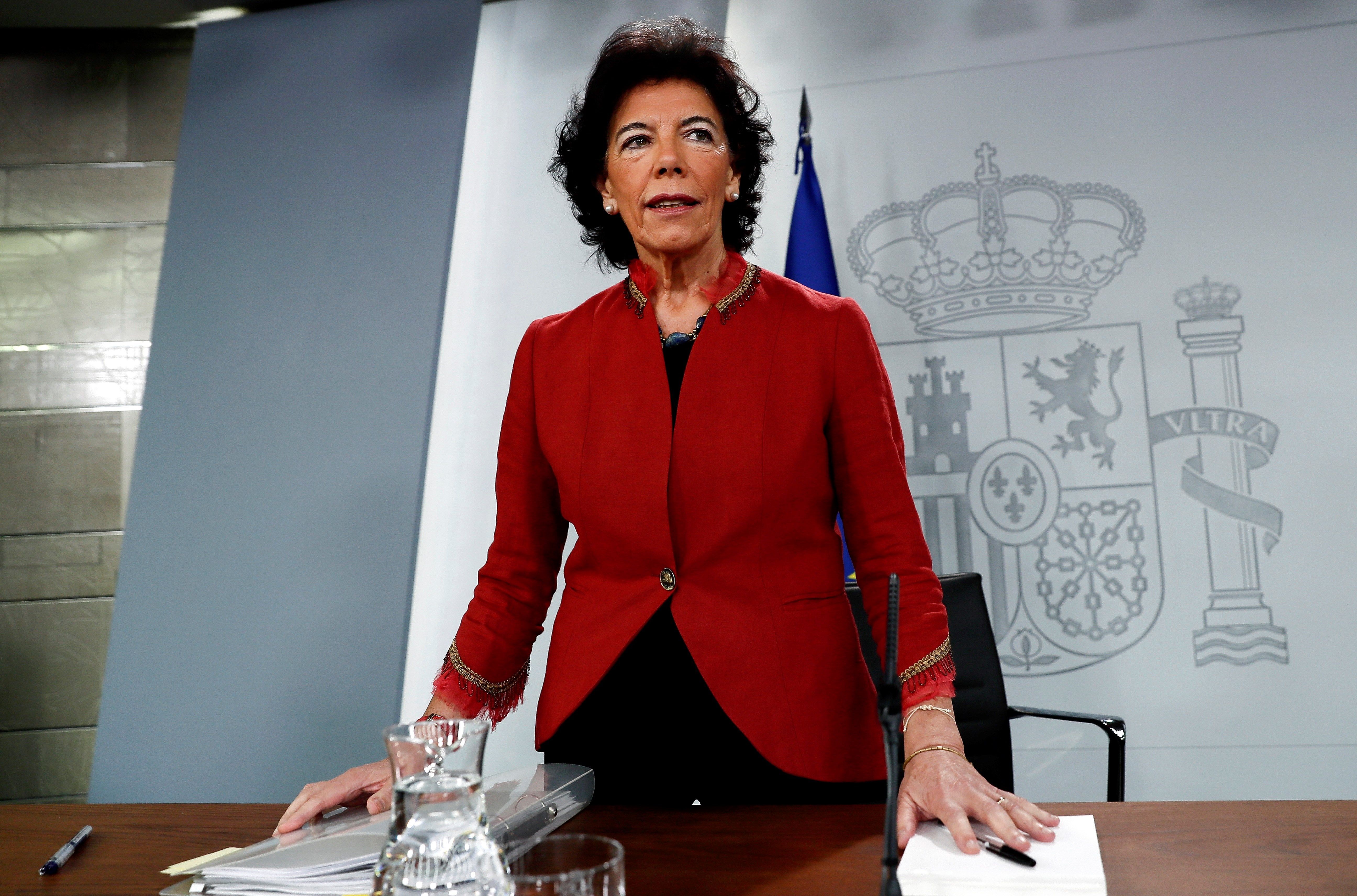 La portavoz del Gobierno, Isabel Celaà.