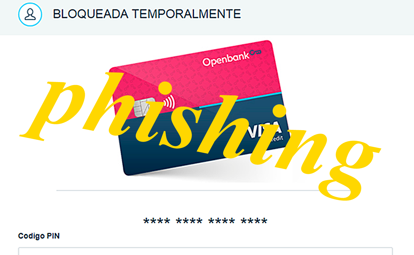 El intento de phishing intenta suplantar la identidad de Openbank.