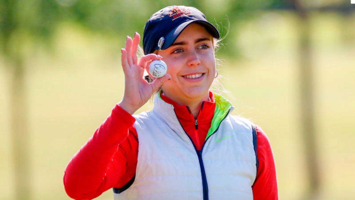 La golfista española Celia Barquín. RTVE