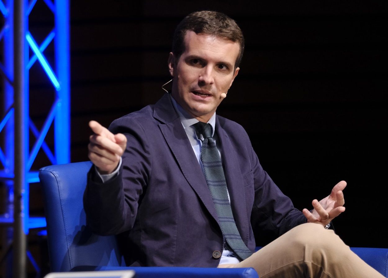 El presidente del PP, Pablo Casado