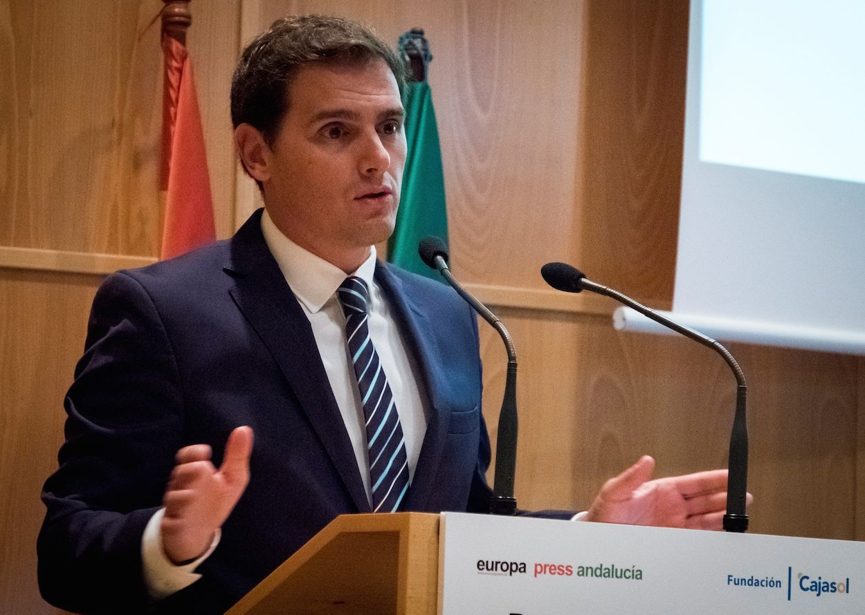 Albert Rivera, el pasado viernes en un foro en Huelva. EFE