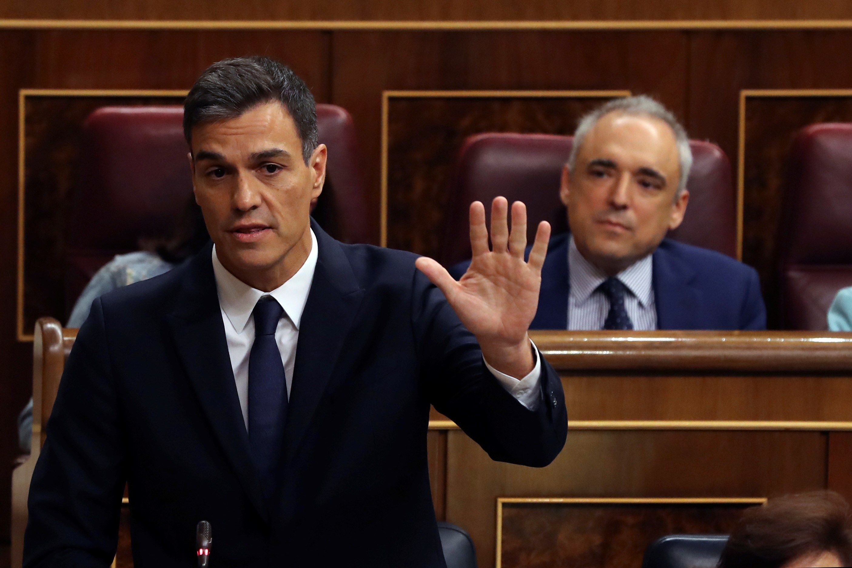 El presidente del Gobierno, Pedro Sánchez