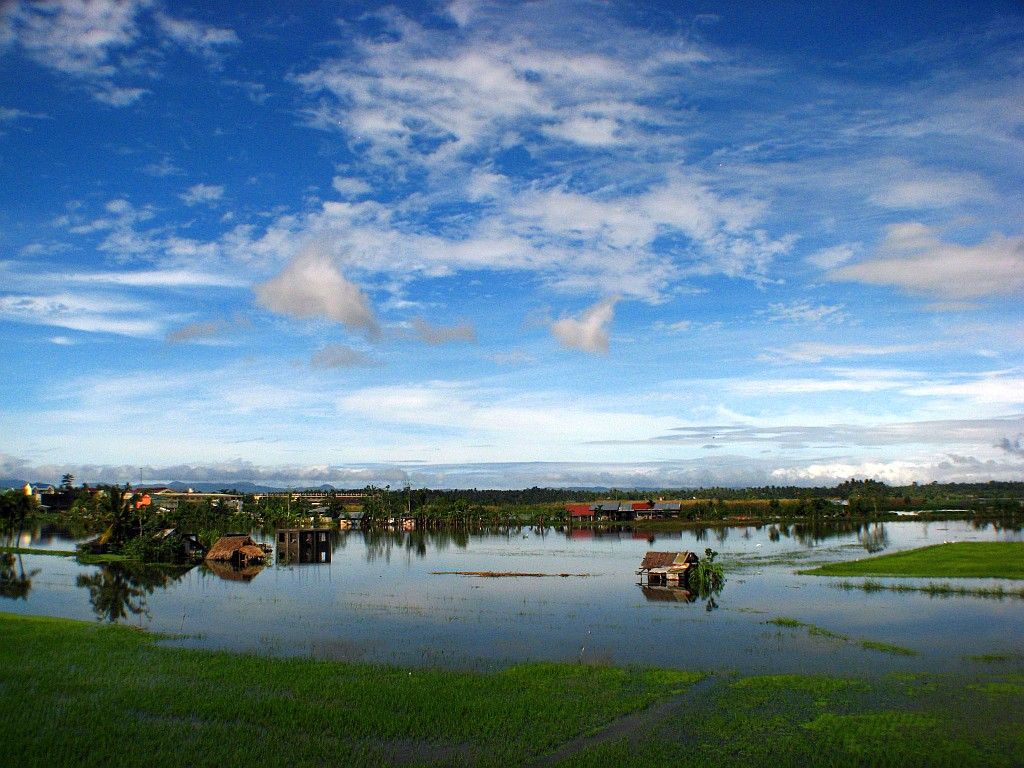 Inundación en Filipinas. Foto: Sir Mervs