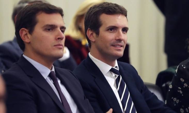 Albert Rivera y Pablo Casado. EFE