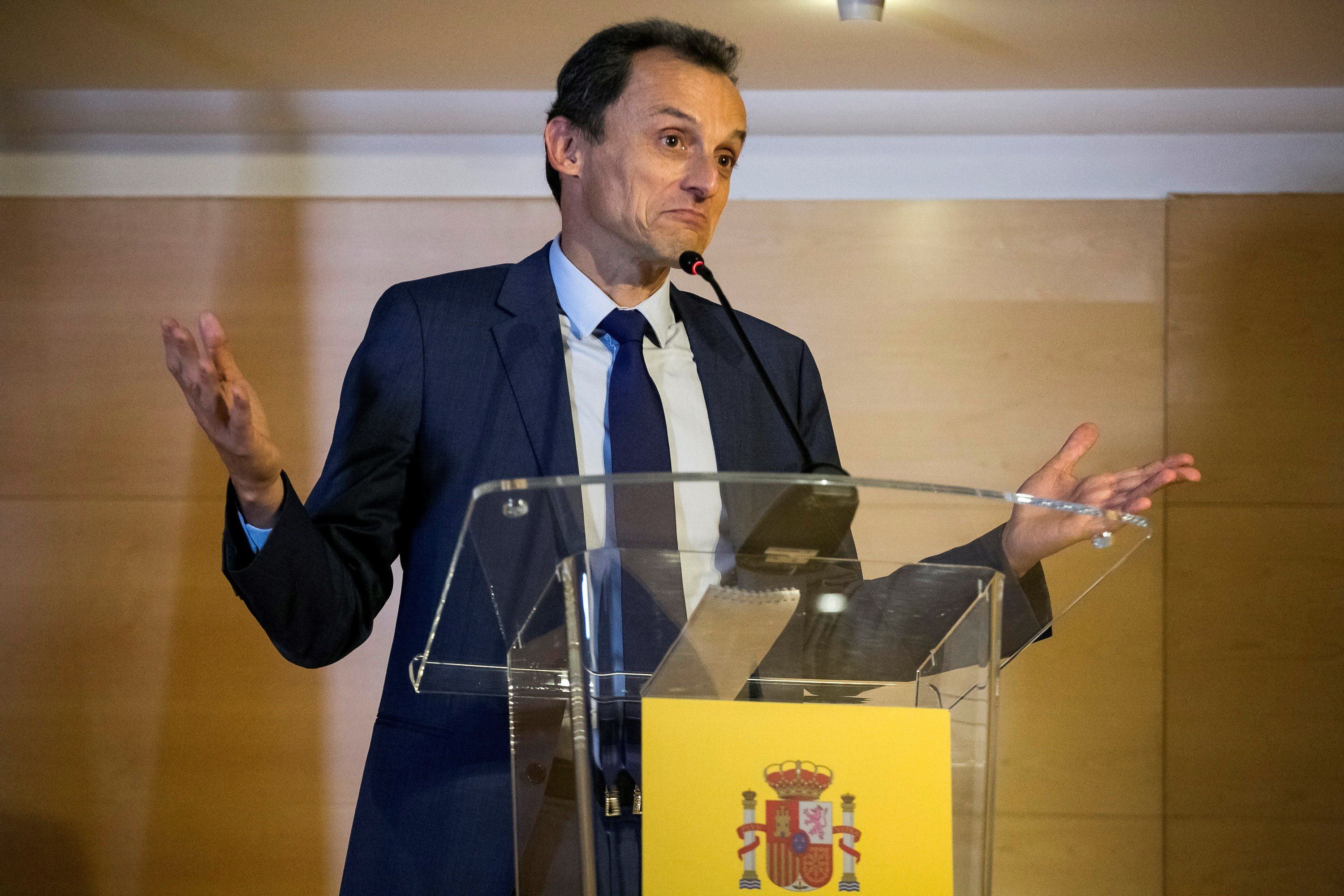 El ministro de Ciencia, Innovación y Universidades, Pedro Duque, en una rueda de prensa hoy en la sede del Ministerio