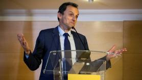El ministro de Ciencia, Innovación y Universidades, Pedro Duque, en una rueda de prensa hoy en la sede del Ministerio