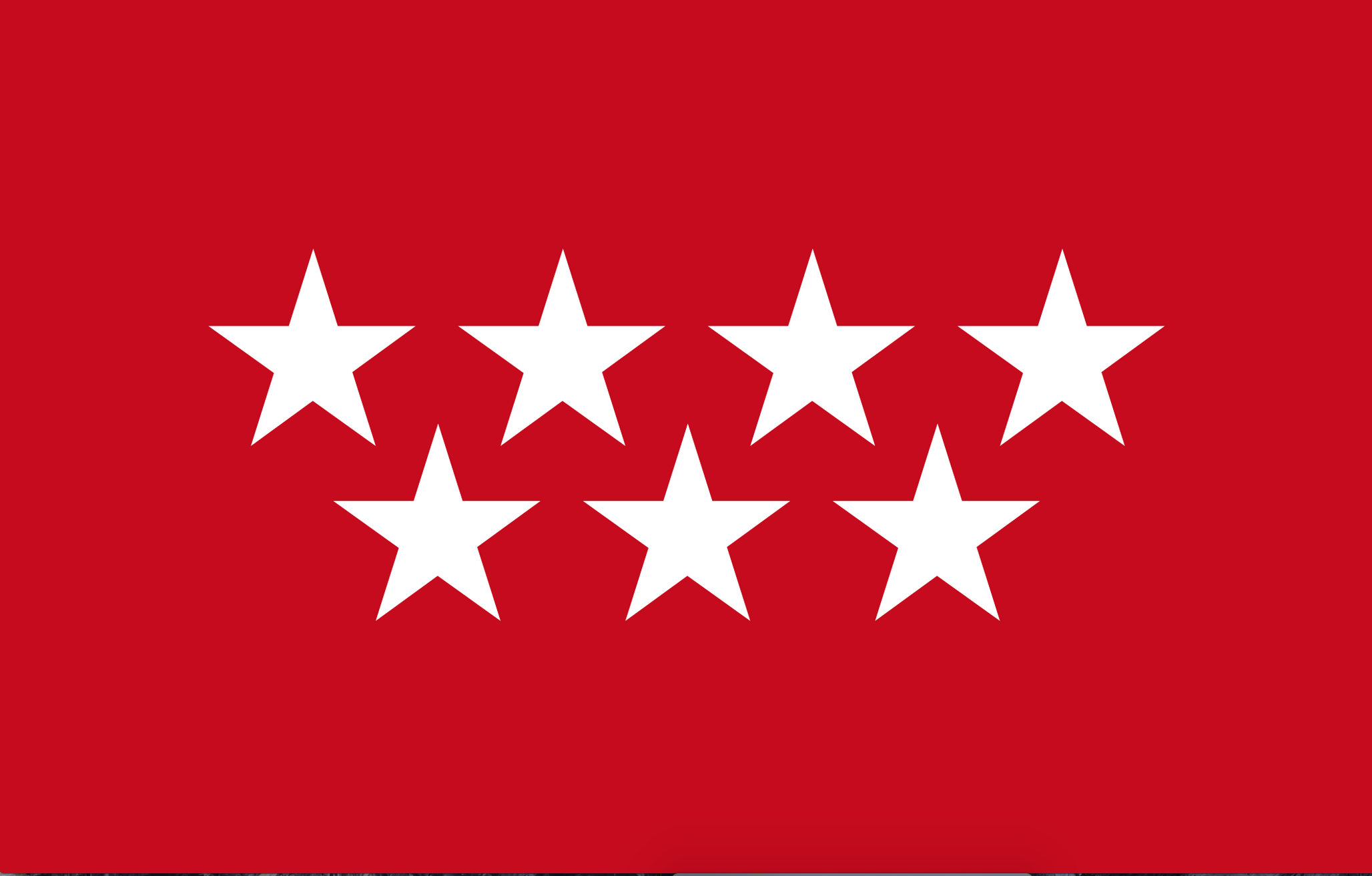 La bandera de la Comunidad de Madrid