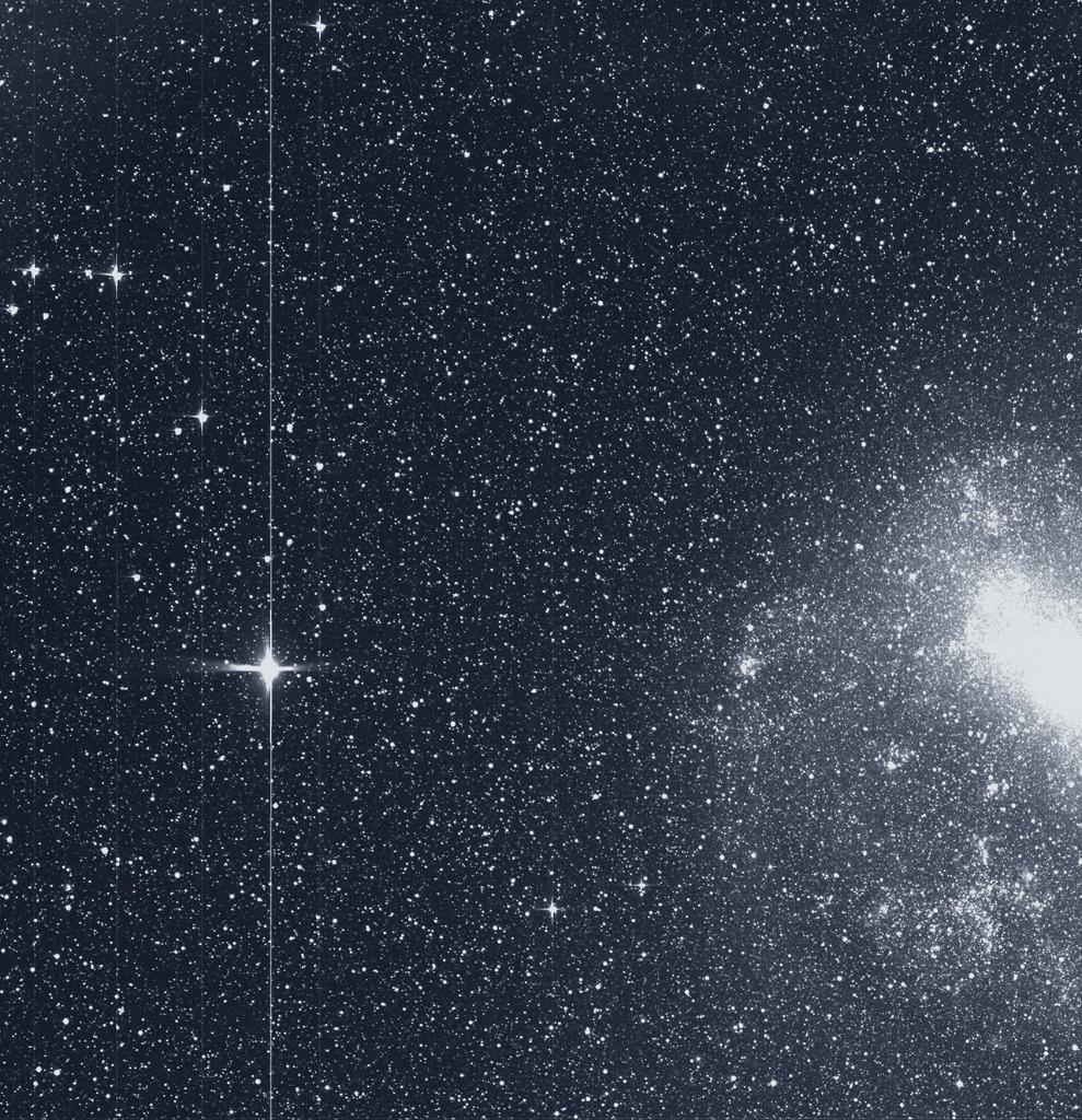 Imagen obtenida por el telescopio TESS. Foto: NASA