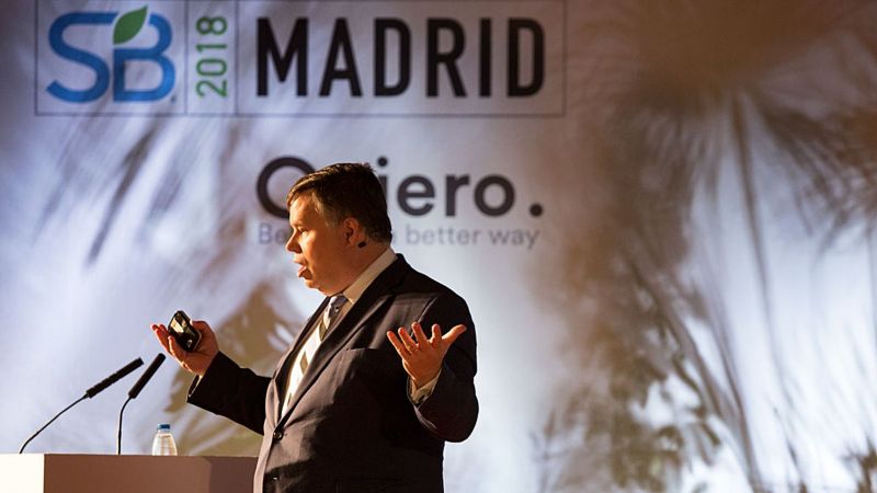 Jeffrey Franks, director de la oficina europea del FMI, durante su intervención de esta mañana.