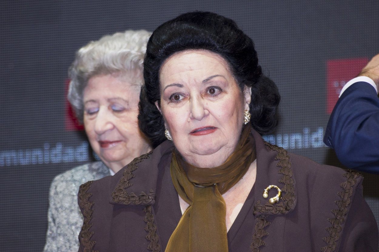 La cantante de ópera, Montserrat Caballe. EP