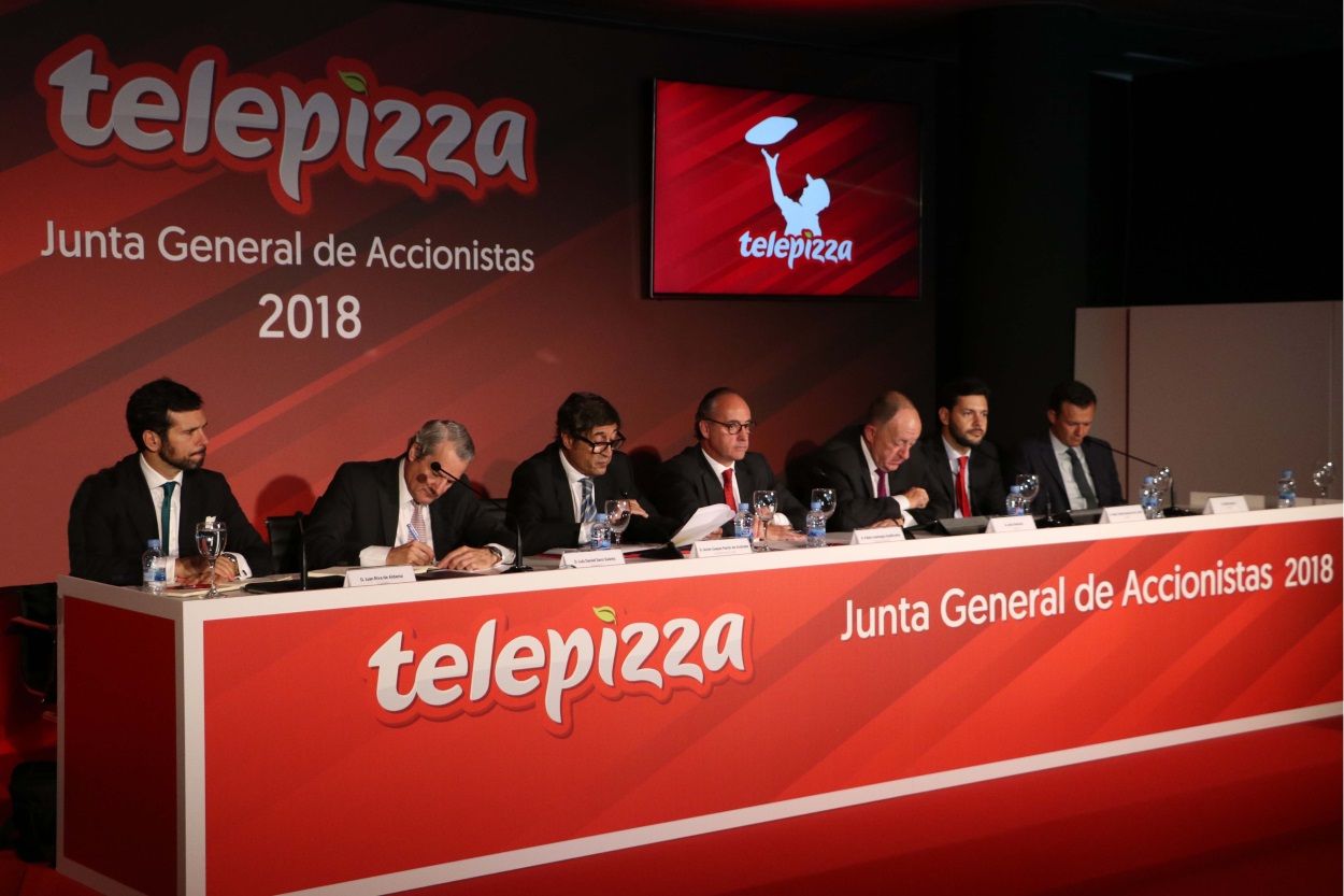 Junta general de accionistas de Telepizza en 2018. Europa Press