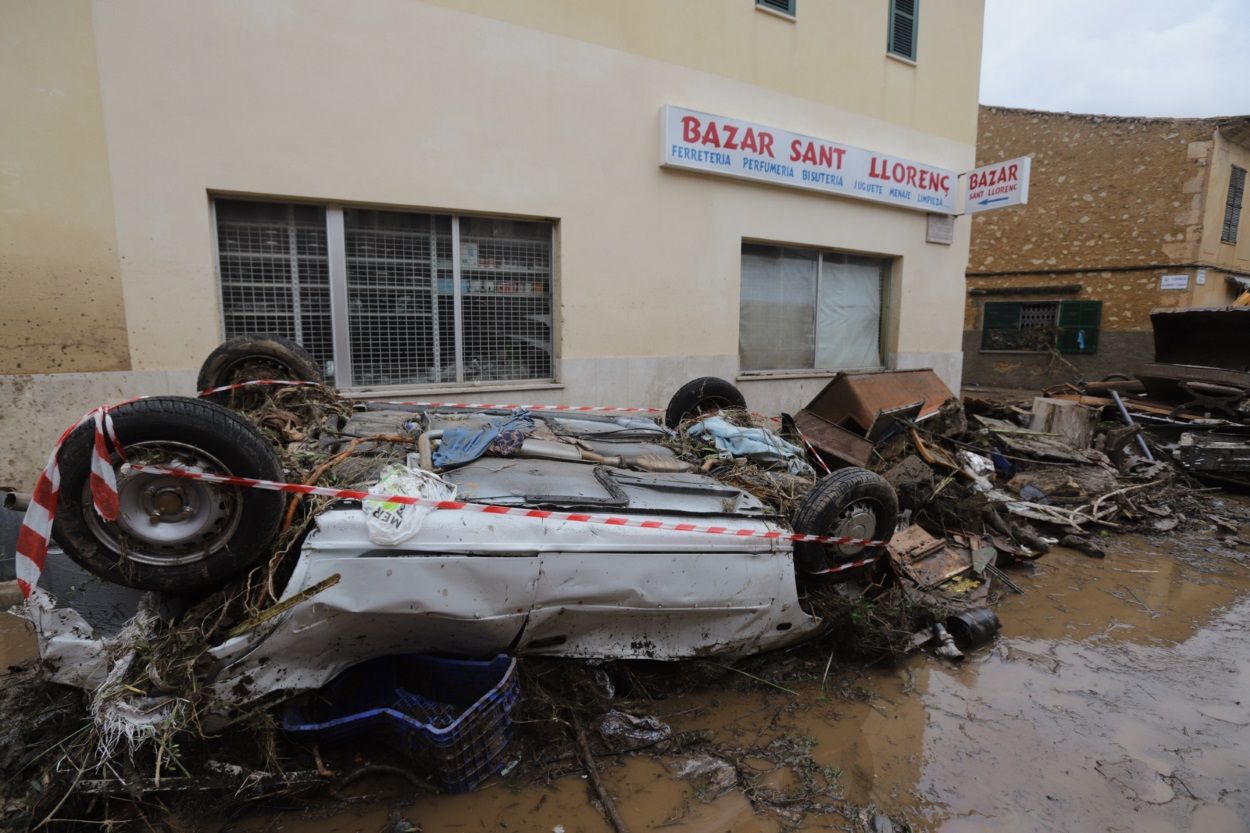 Daños causados en Sant Llorenç (Mallorca) tras las inundaciones por las fuertes lluvias. EP