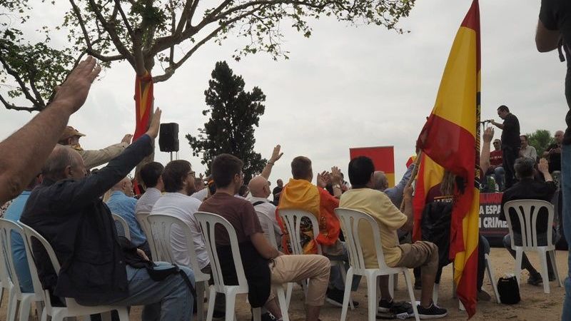 Saludos nazis en Barcelona