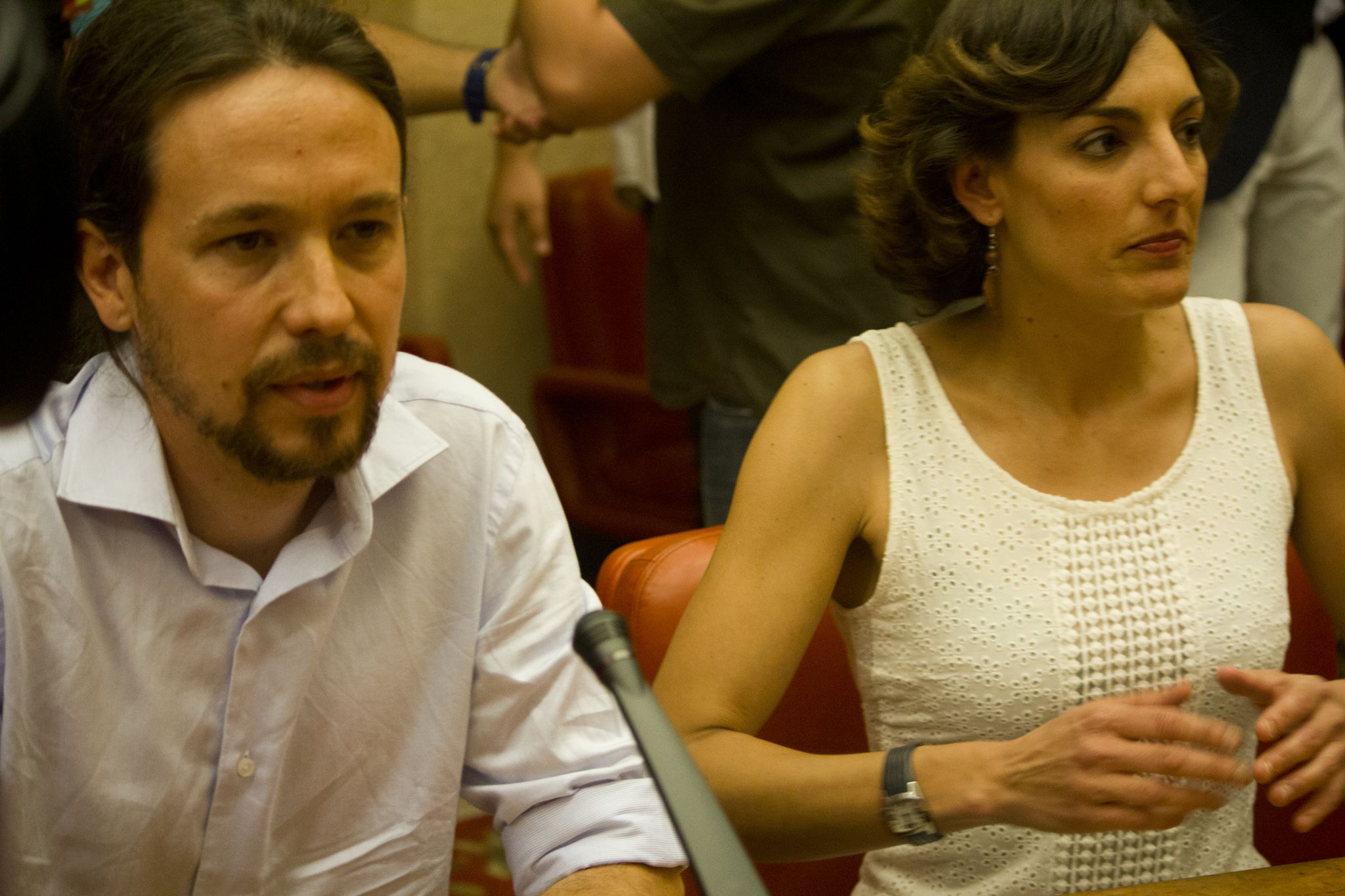Pablo Iglesias y Lola Sánchez en una imagen de 2014.