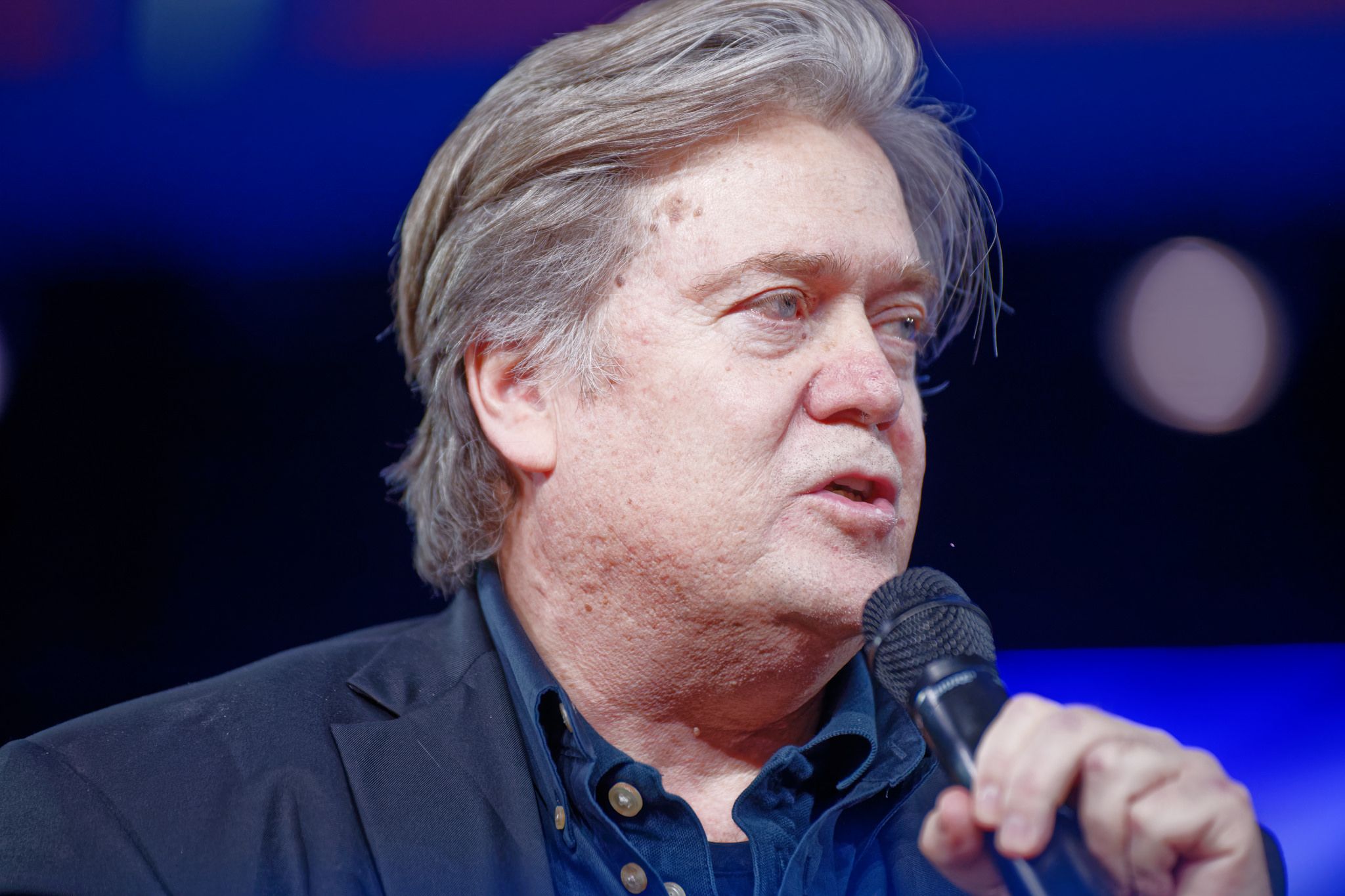 Steve Bannon en una conferencia en 2017 - Michael Vadon / Flickr