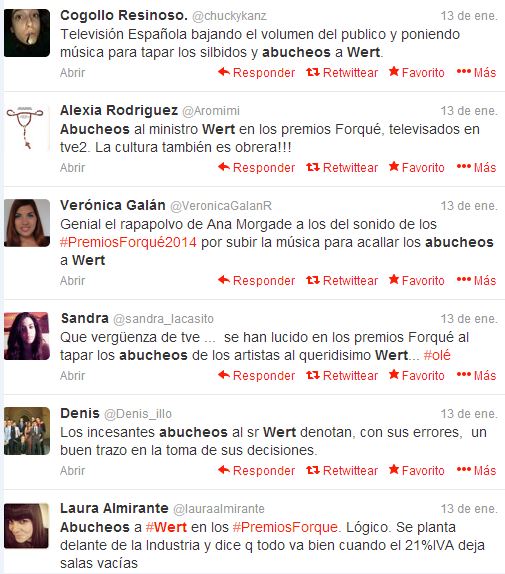 "Compañeros del volumen..., opinión del pueblo, bajadlo un poco; no sea que esto vaya a ser una democracia..., o algo!"