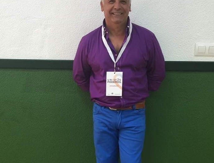 Salguero Pozo, apoderado de Unidos Podemos en El Bosque. Salguero Pozo, apoderado de Unidos Podemos en El Bosque.