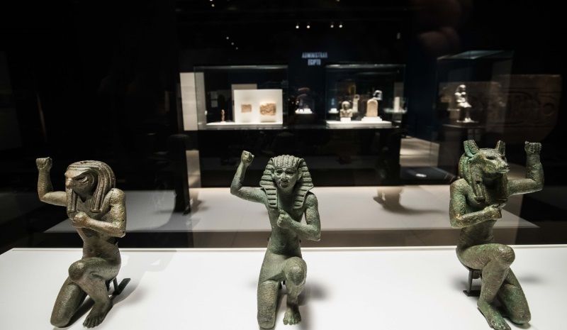 Los objetos expuestos permiten apreciar las multiples habilidades de los antiguos artistas egipcios. Caixa