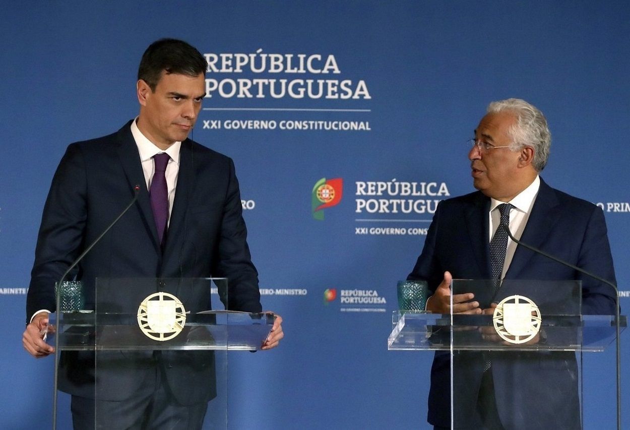 Pedro Sánchez junto a Antonio Costa